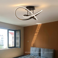 Wholesale household modern aluminum linear acrylic dimmable luxury led ceiling light